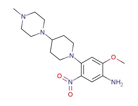 2-methoxy-4-(4-(4-methylpiperazin-1-yl)piperidin-1-yl)-5-nitroaniline