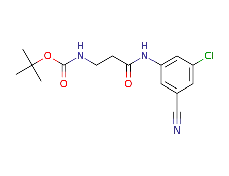 tert-butyl (3-((3-chloro-5-cyanophenyl)amino)-3-oxopropyl)carbamate