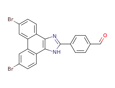 4-(6,9-dibromo-1H-phenanthro[9,10-d]imidazol-2-yl)benzaldehyde