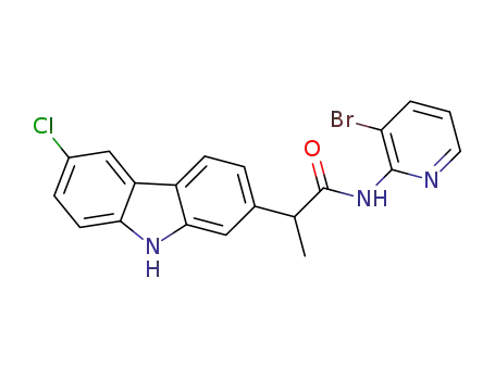 2-(6-chloro-9H-carbazol-2-yl)-N-(3-bromopyridin-2-yl)propanamide