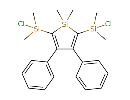 1,1-dimethyl-2,5-bis(chlorodimethylsilyl)-3,4-diphenylsilole
