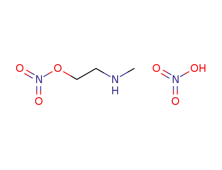 Molecular Structure of 145459-16-1 (Ethanol, 2-(methylamino)-, nitrate (ester), mononitrate (salt))