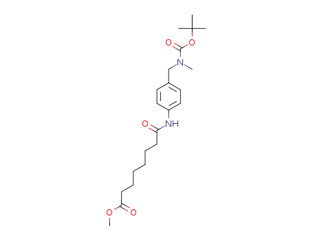 methyl 8-((4-(((tert-butoxycarbonyl)(methyl)amino)methyl)phenyl)amino)-8-oxooctanoate