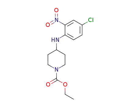 Molecular Structure of 53786-44-0 (ethyl 4-[(4-chloro-2-nitrophenyl)amino]piperidine-1-carboxylate)