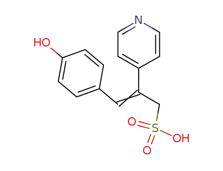 3-(4-Hydroxyphenyl)-2-(4-pyridinio)-2-propenesulfonate