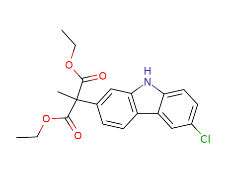 Propanedioic acid,2-(6-chloro-9H-carbazol-2-yl)-2-methyl-, 1,3-diethyl ester