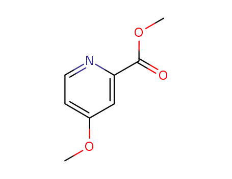 Molecular Structure of 29681-43-4 (4-METHOXY-PYRIDINE-2-CARBOXYLIC ACID METHYL ESTER)
