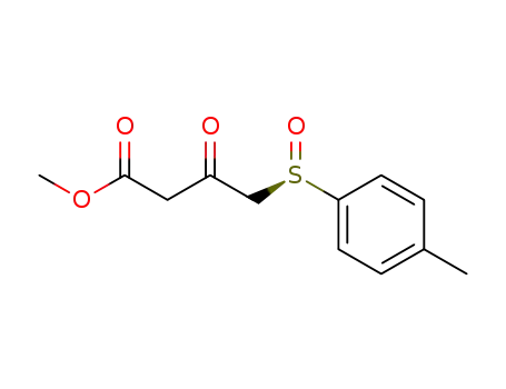 Methyl 3-oxo-4-<(R)-p-tolylsulfinyl>butyrate