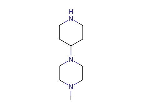 Molecular Structure of 53617-36-0 (1-METHYL-4-(PIPERIDIN-4-YL)-PIPERAZINE)