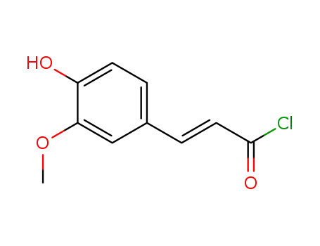 trans-4-hydroxy-3-methoxycinnamic acid chloride