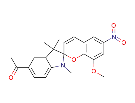 1-(8-methoxy-1',3',3'-trimethyl-6-nitro-1',3'-dihydro-spiro[chromene-2,2'-indol]-5'-yl)-ethanone