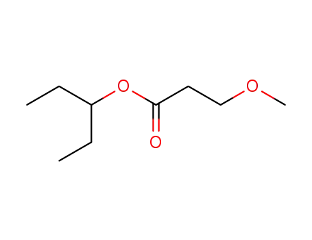 Molecular Structure of 112032-52-7 (Propanoic acid, 3-methoxy-, 1-ethylpropyl ester)