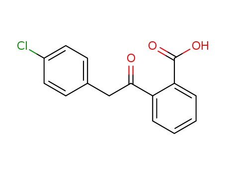 Molecular Structure of 53242-76-5 (2-((4-Chlorophenyl)acetyl)benzoic acid)