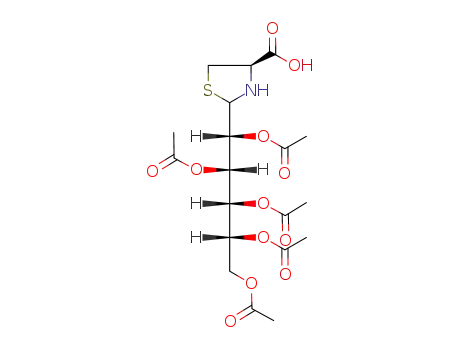 2(RS)-D-gluco-(1',2',3',4',5'-pentacetoxypentyl)thiazolidine-4(R)-carboxylic acid
