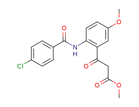 <2-(4-Chlor-benzoylamino)-5-methoxy>-benzoyl-2-essigsaeuremethylester