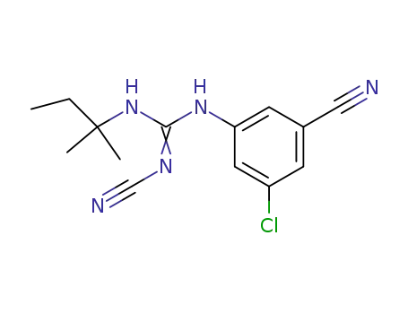 N-(3-Chloro-5-cyanophenyl)-N'-cyano-N''-tert-pentylguanidine