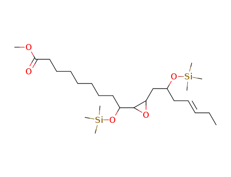 9-Trimethylsilanyloxy-9-[3-((E)-2-trimethylsilanyloxy-hept-4-enyl)-oxiranyl]-nonanoic acid methyl ester