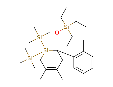 6-(2-methylphenyl)-3,4-dimethyl-6-triethylsiloxy-1,1-bis(trimethylsilyl)-1-silacyclohex-3-ene