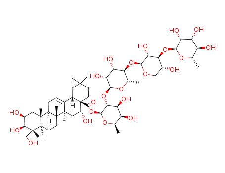 polygalacic acid 28-O-α-L-rhamnopyranosyl(1->3)-β-D-xylopyranosyl(1->4)-α-L-rhamnopyranosyl(1->2)-β-D-fucopyranoside