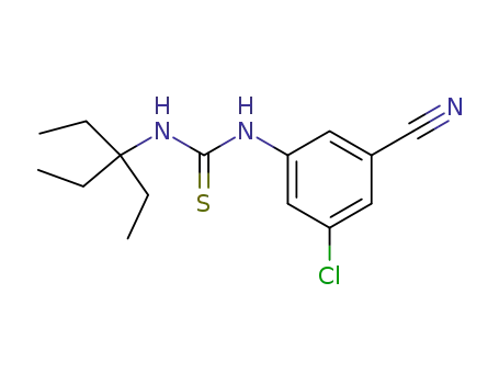 1-(3-Chloro-5-cyano-phenyl)-3-(1,1-diethyl-propyl)-thiourea