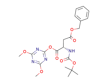 2-tert-butoxycarbonylamino-succinic acid 4-benzyl ester 4-(4,6-dimethoxy-[1,3,5]triazin-2-yl) ester