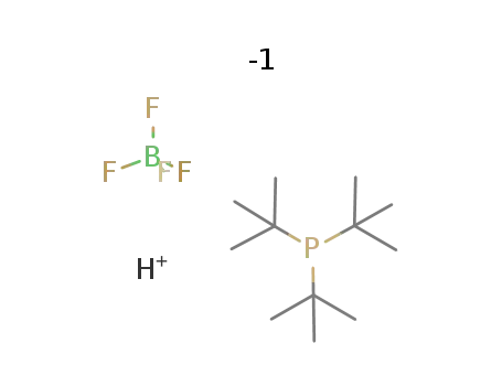 Molecular Structure of 131274-22-1 (Tri-tert-butylphosphine tetrafluoroborate)