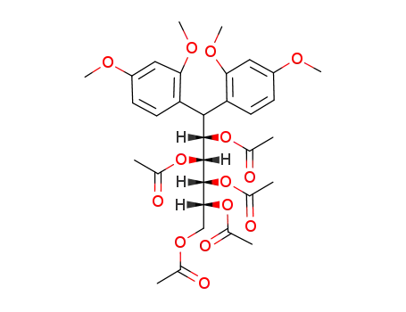 2,3,4,5,6-penta-O-acetyl-1-deoxy-1,1-bis(2,4-dimethoxyphenyl)-D-glucitol