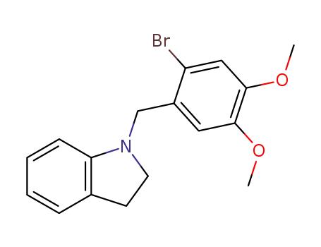 1-(2-bromo-4,5-dimethoxybenzyl)-2,3-dihydroindole