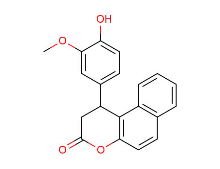 1,2-dihydro-1-(4-hydroxy-3-methoxyphenyl)-3H-naphtho[2,1-b]pyran-3-one