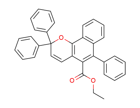 2,2-diphenyl-5-ethoxycarbonyl-6-phenyl-[2H]-naphtho[1,2-b]pyran