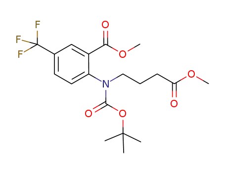 2-[tert-butoxycarbonyl-(3-methoxycarbonyl-propyl)-amino]-5-trifluoromethyl-benzoic acid methyl ester