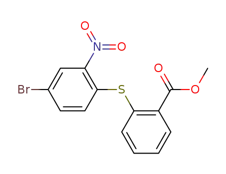 2-(4-bromo-2-nitrophenylsulfanyl) benzoic acid methyl ester