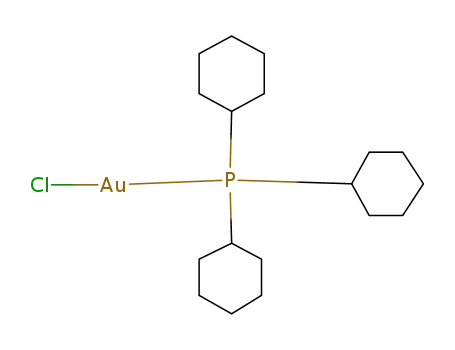 Molecular Structure of 49763-41-9 (Chloro(tricyclohexylphosphine)gold(I))
