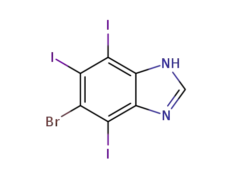5-bromo-4,6,7-triiodo-1H-benzimidazole