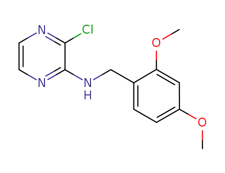 3-chloro-N-[(2,4-dimethoxyphenyl)methyl]pyrazin-2-amine