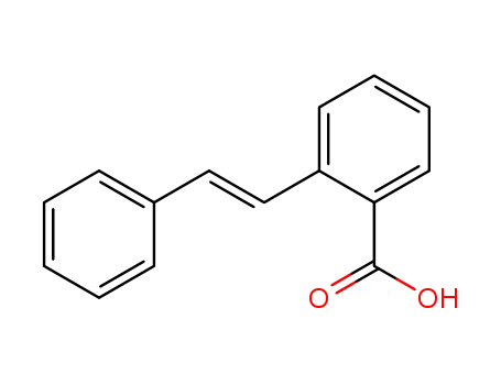 Molecular Structure of 5079-90-3 (Benzoic acid,2-[(1E)-2-phenylethenyl]-)