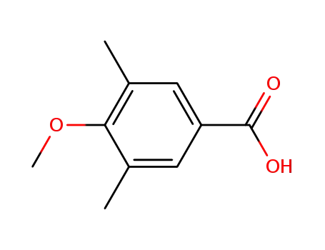 Molecular Structure of 21553-46-8 (3,5-Dimethyl-4-methoxybenzoic acid)