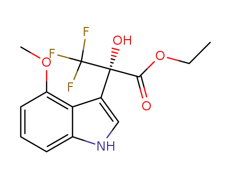 (S)-ethyl 3,3,3-trifluoro-2-hydroxy-2-(4-methoxy-1H-indol-3-yl)-propanoate