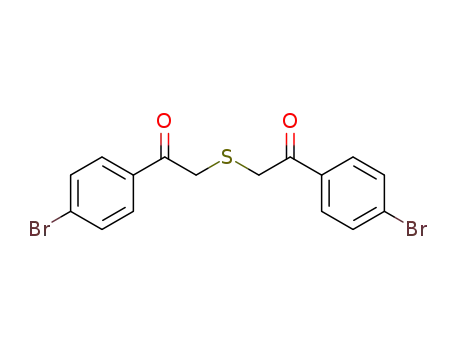 Molecular Structure of 58881-56-4 (1-(4-BROMO-PHENYL)-2-[2-(4-BROMO-PHENYL)-2-OXO-ETHYLSULFANYL]-ETHANONE)
