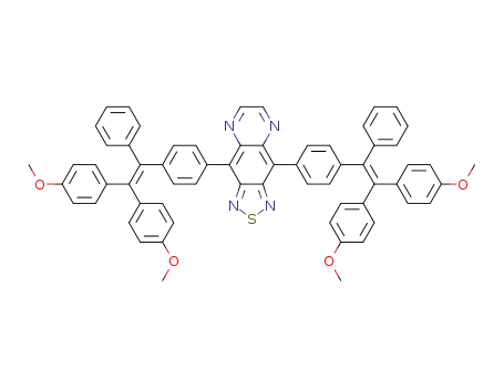 4,9-bis{4-[2,2-bis(4-methoxyphenyl)-1-phenylvinyl]phenyl}[1,2,5]thiadiazolo-[3,4-g]quinoxaline
