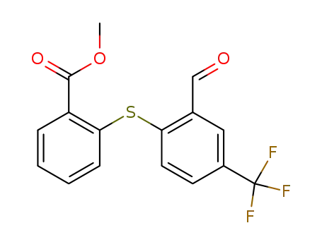 methyl 2-[2-formyl-4-(trifluoromethyl)phenyl]sulfanylbenzoate