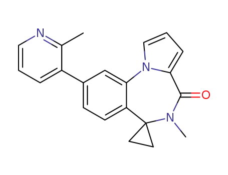 5-methyl-9-(2-methylpyridin-3-yl)spiro[benzo[f]pyrrolo[1,2-a][1,4]diazepine-6,1'-cyclopropan]-4(5H)-one