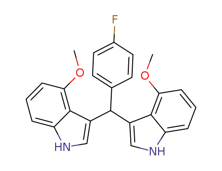 di-(4-methoxy-1H-indol-3-yl)-4-fluorophenylmethane