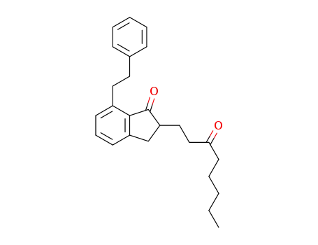 2-(3-oxooctyl)-7-phenethyl-2,3-dihydro-1H-inden-1-one