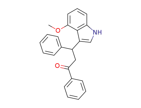 3-(4-methoxy-1H-indol-3-yl)-1,3-diphenylpropan-1-one
