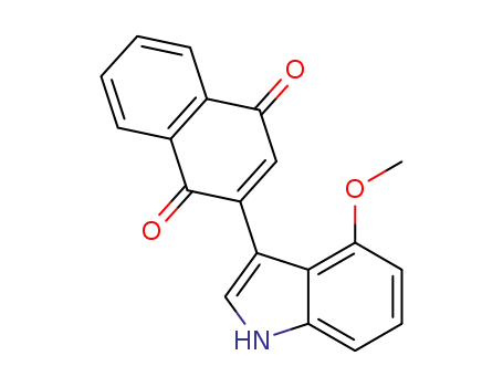 2-(4-methoxy-1H-indol-3-yl)naphthalene-1,4-dione