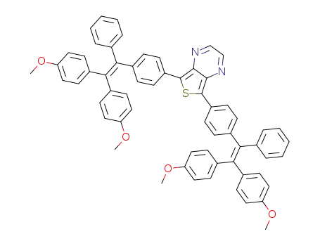 5,7-bis(4-(2,2-bis(4-methoxyphenyl)-1-phenylvinyl)phenyl)thieno[3,4-b]pyrazine