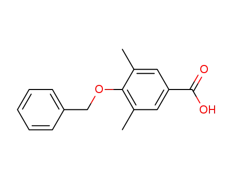 Molecular Structure of 97888-80-7 (4-Benzyloxy-3,5-dimethylbenzoic acid)