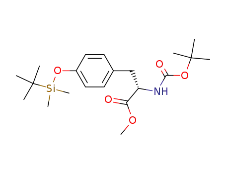 Molecular Structure of 112196-57-3 (O-TERT-BUTYLDIMETHYLSILYL-N-T-BUTOXYCARBONYL-L-TYROSINE, METHYL ESTER)
