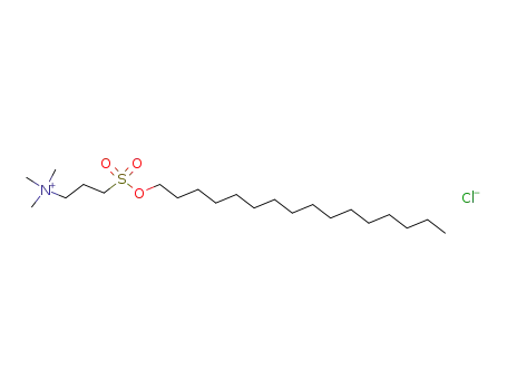 Molecular Structure of 66143-63-3 (1-Propanaminium, 3-[(hexadecyloxy)sulfonyl]-N,N,N-trimethyl-, chloride)